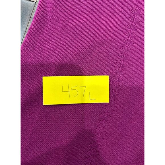 C'est City Womens Knit Turtleneck Sweater Magenta Sz S - Picture 8 of 9